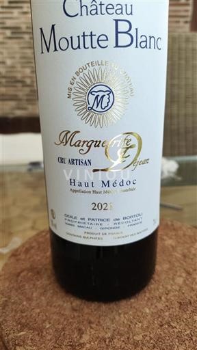 Bordeaux Haut-Médoc Château Moutte Blanc Marguerite Dejean 2021