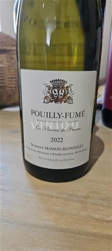Údolí Loiry Pouilly-fumé Domaine Masson-Blondelet Les Pierres de Pierre 2022