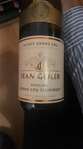 Alsace Alsace Grand Cru Grand Cru Jean Geiler Grand Cru Florimont 2017