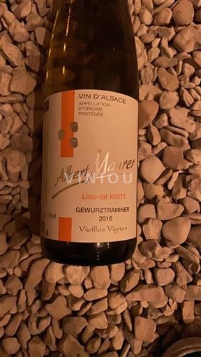 Alsace Gewurztraminer Albert Maurer Lieu-dit Kritt 2015