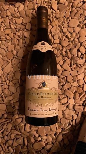 Burgundi Chablis Premier Cru Premier Cru Domaine Long-Depaquit Les Beugnons 2017