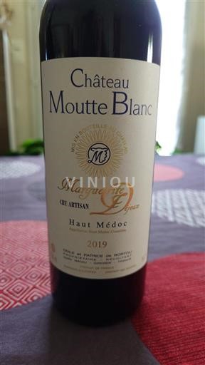 Bordeaux Haut-Médoc Château Moutte Blanc Marguerite Déjean 2019
