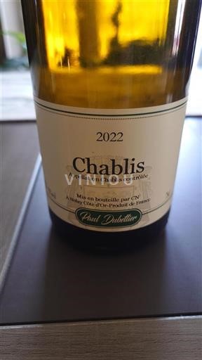 Burgundy Chablis Paul Dubetier 2022
