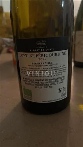 Sudoeste Bergerac Albert de Conti Conti-ne Périgourdine 2022