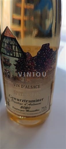 Alsace Gewurztraminer Spitz & Fils Prestige d'Automne 2020