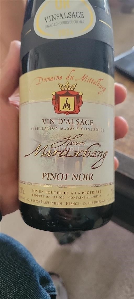 Elsass Domaine Mittelburg Henri Martischang 2024