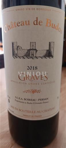 Bordeaux Graves Château Budos 2018