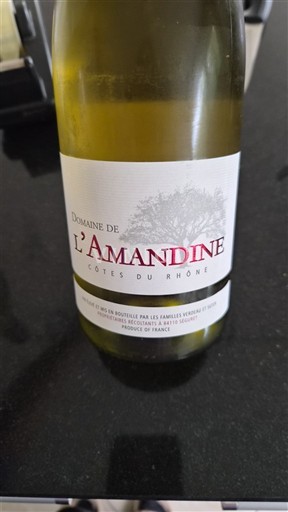 Rhônen laakso Côtes-du-rhône Domaine L'Amandine Ei vuosikertaa