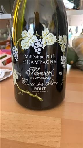 Champagne Mansard des Sacres 2018