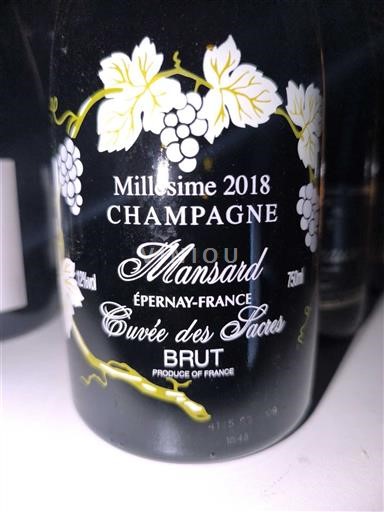 Champagne Mansard des Sacres 2018
