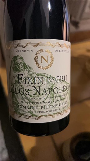 Bourgogne Không được chỉ định Premier Cru Domaine Pierre Gelin Clos Napoléon 2020