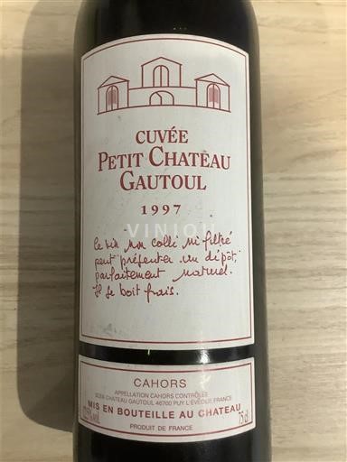 Sydväst Cahors Château Petit Gautoul 1997