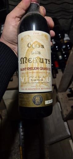 Bordeaux Saint-Émilion Grand Cru Grand Cru Clos des Menuts 1998