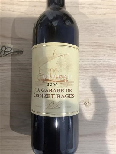 Bordeaux Pauillac Croizet-Bages La Gabare de Croizet-Bages 2000