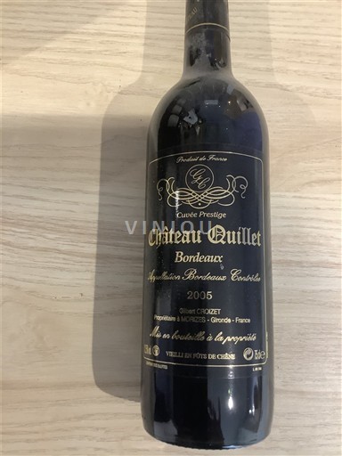 Bordeaux Château Quillet Prestige 2005