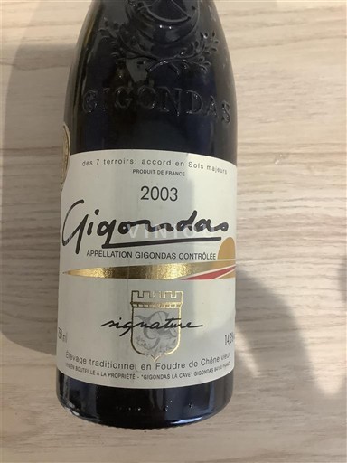 Vallée du Rhône Gigondas Signature 2003