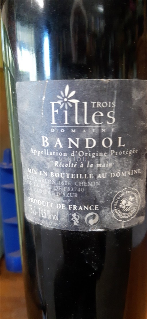 Provenza Bandol Domaine Trois Filles Sin añada