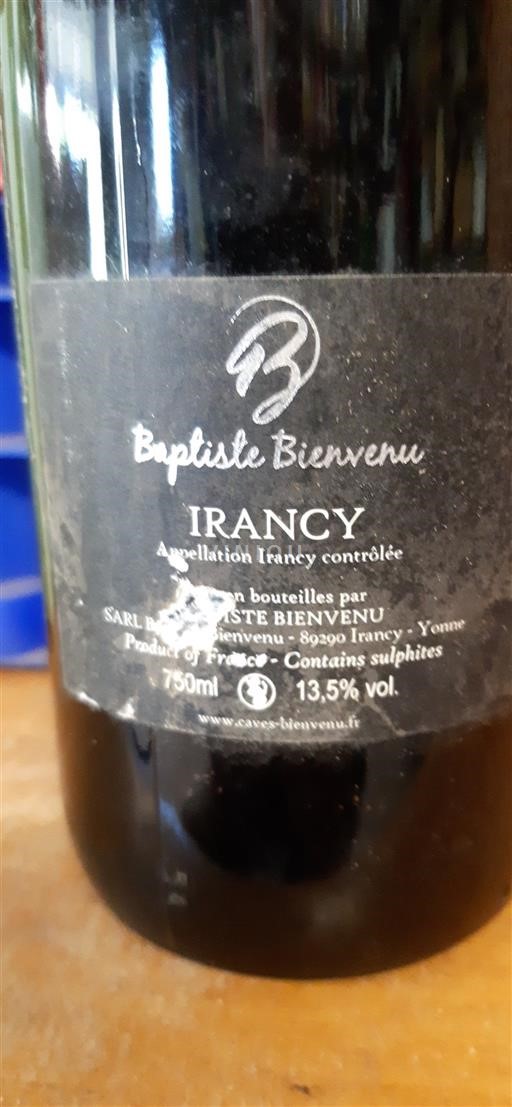 Burgundi Irancy Baptiste Bienvenu 2021