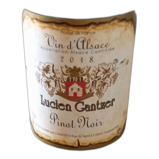 Alsace Pinot Noir Gantzer 2018