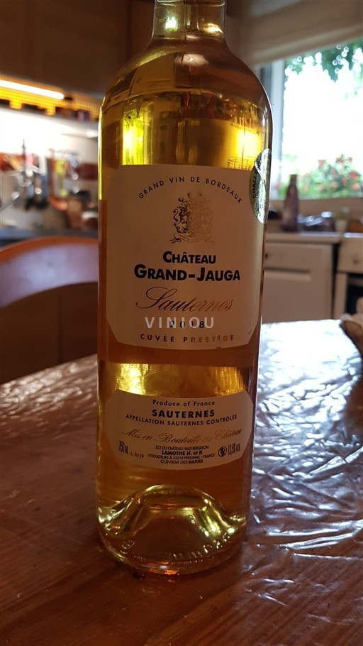 Bordeaux Sauternes Château Grand-Jauga Prestige 2018