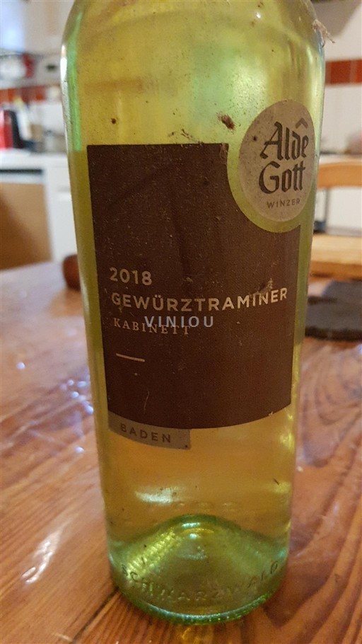 Baden Alde Gott Gewurztraminer Kabinett 2018