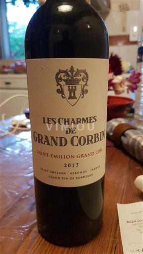 Bordeaux Saint-Émilion Grand Cru Grand Cru Grand Corbin Les Charmes de Grand Corbin 2013