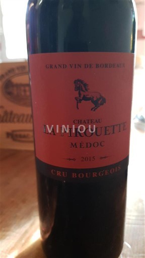 Bordeaux Médoc Cru Bourgeois Château La Pirouette 2015