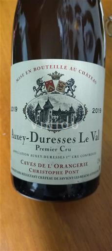 Burgundi Auxey-Duresses Premier Cru Caves de l'Orangerie Le Val 2019