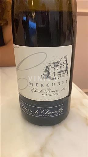 Burgundija Mercurey Château Chamilly Clos de Perrière Monopole 2023
