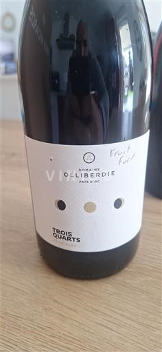 Linguadoca e Rossiglione Paese d'Oc Domaine Olliberdie Trois Quarts 2021