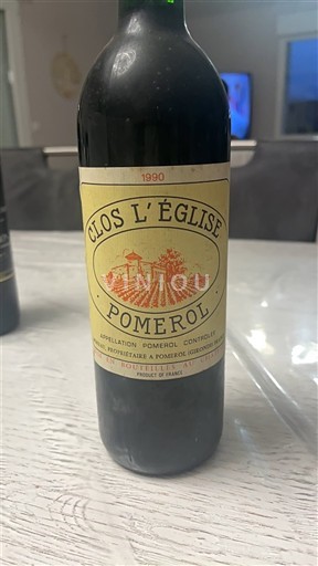 Bordeaux Pomerol Clos L'Église 1990