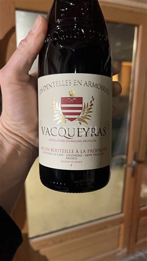 Rhônen laakso Vacqueyras Les Dentelles en Armoiries 2022