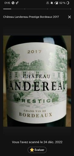 Burdeos Bordeaux Château LANDEREAU Prestige 2017