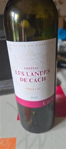 Bordeaux Pauillac Grand Cru Château Les Landes de Cach 2023
