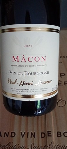 Burgundi Mâcon ja Mâcon-kylät Domaine Paul Henri Lacroix 2023
