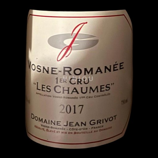 Bourgogne Vosne-romanée Premier Cru Domaine Jean Grivot Les Chaumes 2017