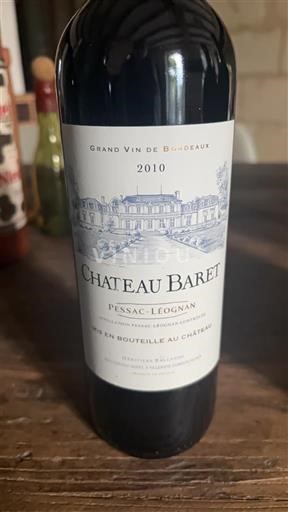 Bordeaux Pessac-Léognan Château Baret 2010