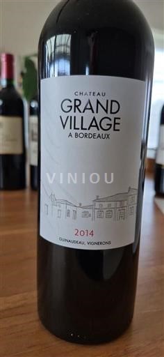 Bordeaux Bordeaux Supérieur Château Grand Village 2014