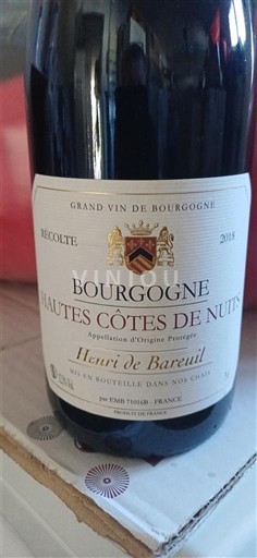 Burgundy Nuits-Saint-Georges Henri de Bareuil 2018
