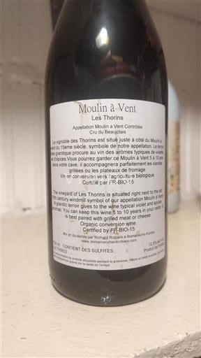 Beaujolais Moulin-à-vent Domaine Richard Rottiers Les Thorins 2021