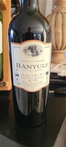 Roussillon Banyuls Grand Cru Domaine Traginer 2017