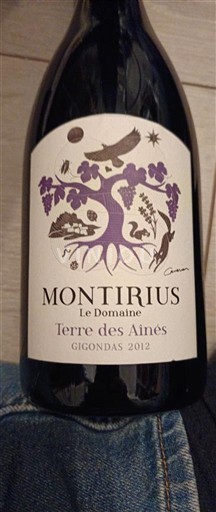 Rona dolina Gigondas Montirius Terre des Aînés 2012