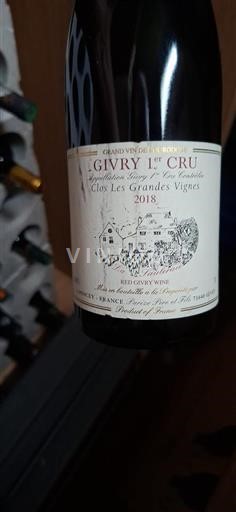 Bourgogne Premier Cru Parize Père et Fils Clos Les Grandes Vignes 2018