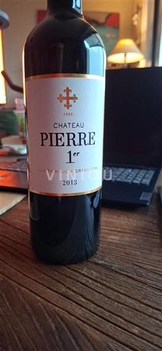 Burdeos Saint-Émilion Grand Cru Château Pierre 1er 2013