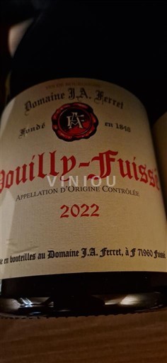 Burgund Pouilly-fuissé Domaine J.A. Ferret 2022