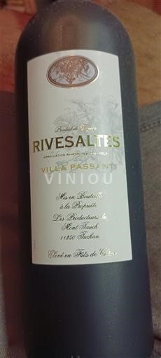 Roussillon Rivesaltes Les Producteurs du Mont Tauch Villa Passant Ikke årgangsbestemt