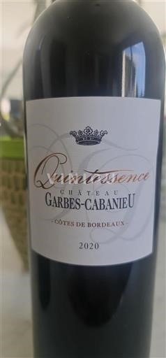 Bordeaux Côtes-de-Bordeaux Château Garbes-Cabanieu Quintessence 2020