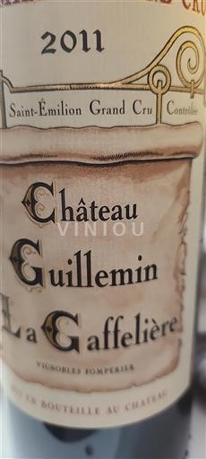 Burdeos Saint-Émilion Gran Cru Château Guillemin La Gaffelière 2011