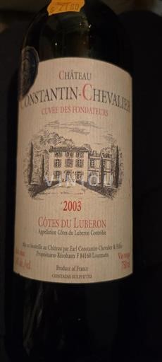 Rhône-dalen Ikke specificeret Château Constantin-Chevalier des Fondateurs 2003