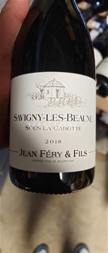 Bourgondië Savigny-lès-Beaune Jean Féry & Fils Sous la Cabotte 2018